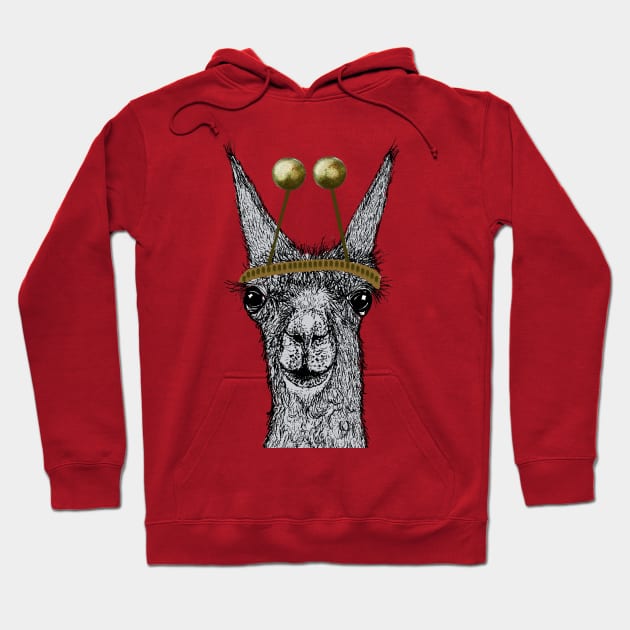 Lama Christmas Hoodie by msmart